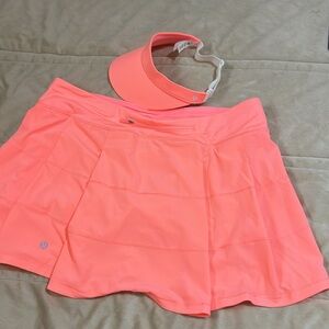 Lululemon skirt and visor set